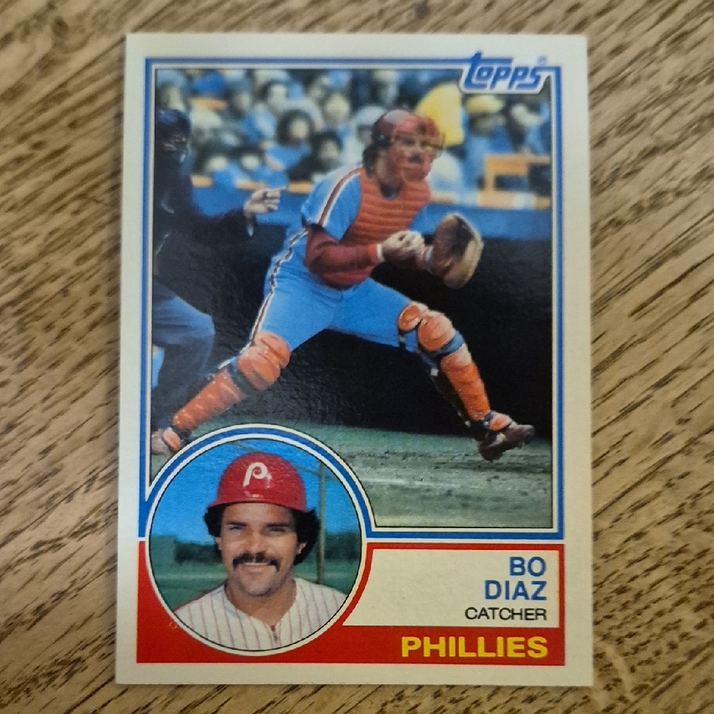 Topps Baseball Card - Red and Blue Design